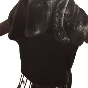 Winter Faux Hoody Scarf. NWOT. Never worn. Very soft and warm.